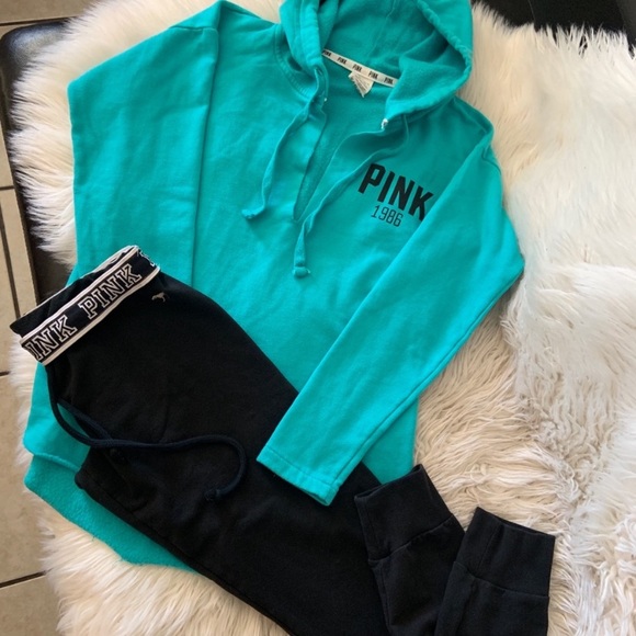 PINK Hoodie & Jogger Set - Picture 1 of 8